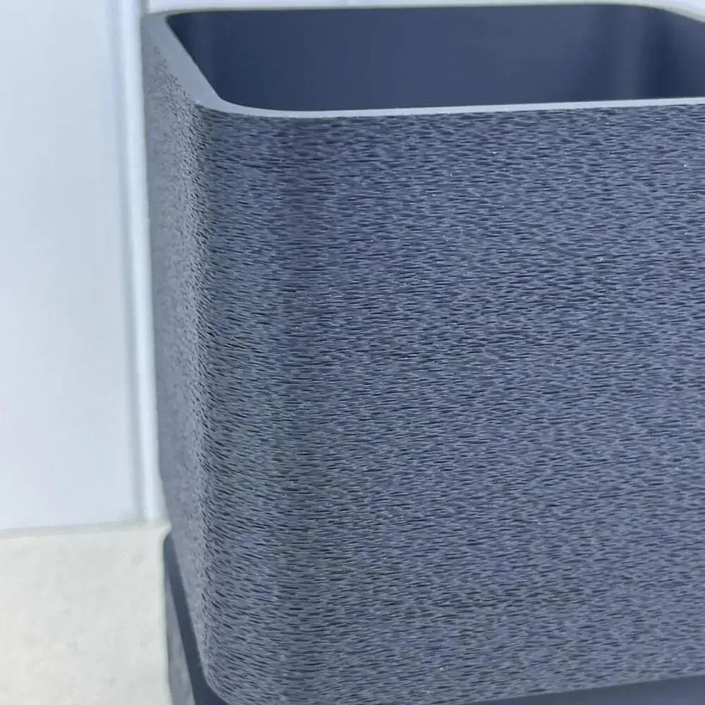 Modern Planter Pot, Vori Square Planter, Textured Flower Pot